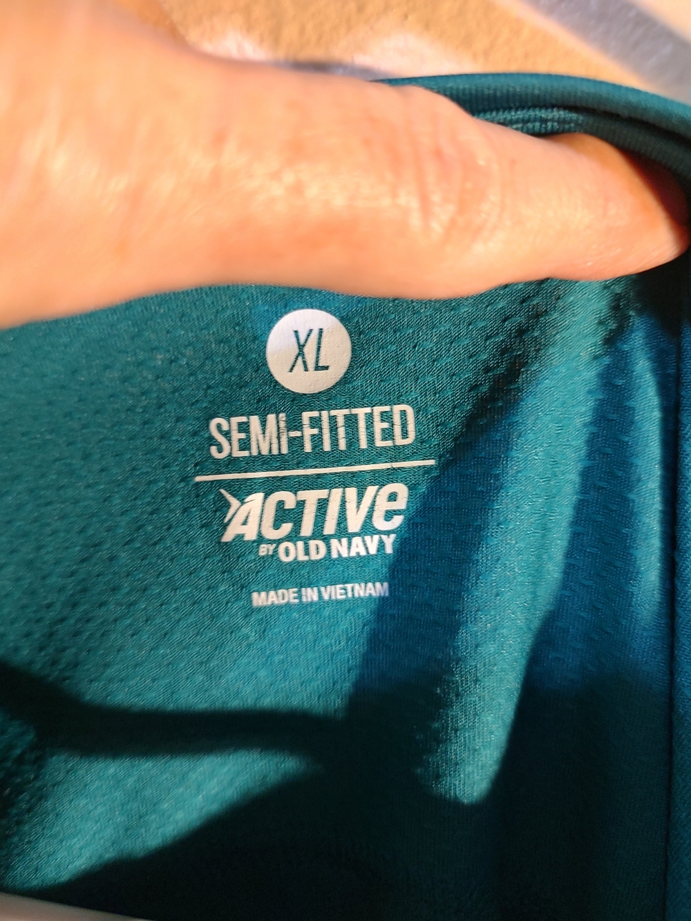 Old Navy Active Men's Teal Swim Top - Semi-Fitted